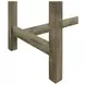 Turner Cream and Oak Upholstered 4 Piece Bar Table Set with USB Charging