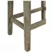 Turner Cream and Oak Upholstered 4 Piece Bar Table Set with USB Charging