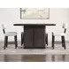 Oakley Black Rectangular Storage Counter Height Dining Room Set