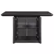 Oakley Black Rectangular Storage Counter Height Dining Room Set