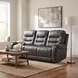 Oberon Dark Gray Double 87" Reclining Sofa