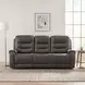 Oberon Dark Gray Double 87" Reclining Sofa
