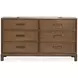 Ridgefield Russet 6 Drawer Dresser