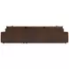 Nest Brown Leather Modular Sectional with Chaise and Pillows