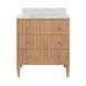 Odin Cerused Oak Carrera Marble Top 31" Bath Vanity