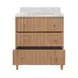 Odin Cerused Oak Carrera Marble Top 31" Bath Vanity