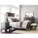 Heritage Timber Charcoal and Brown 9 Drawer Westwood Bureau with Rectangular Jessup Mirror