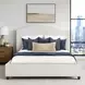 Elowen Rosemont Alabaster and Espresso Queen Upholstered Panel Bed