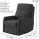 Mimi Brady Charcoal Wall Hugger Recliner