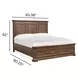 Adler Court Florentine Walnut King Storage Panel Bed