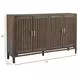 Kavanaugh Weathered Kona Brown 4 Door Sideboard