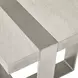 Tempo Larza and Satin Nickel Square Side Table