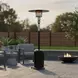 Solara Hammered Black Outdoor Standing Heater