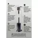 Solara Hammered Black Outdoor Standing Heater