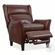 Harrowford Benjamin Burgundy Leather Power Recliner with Power Headrest