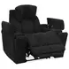 Phoenix Cabot Ebony Zero Gravity Power Recliner with LED and USB Charging