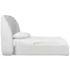Loggia Aria and Beige Performance Fabric California King Upholstered Shelter Bed