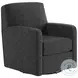 Flash Dance Brady Charcoal Swivel Glider