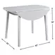Naples White 42" Extendable Dining Table Set of 3