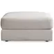 Vista Gray Square Ottoman