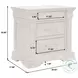 Madison Ridge Natural Bark 3 Drawer Nightstand