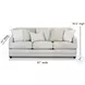 Hogan Cotton Recessed Arms Sofa