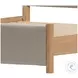 Hadi Beige And Natural King Upholstered Panel Bed