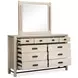 Sunset Cove Sanibel Brown and Cream Upholstered Panel Bedroom Set