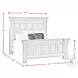 Ruma White King Panel Bed