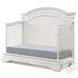 Olivia Brushed White Arch Top Convertible Standard Crib