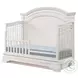 Olivia Brushed White Arch Top Convertible Standard Crib