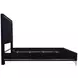 Ava Black Queen Upholstered Panel Bed