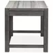 Plum Creek Ravenwood Black and White 60" Marble Top Writing Desk