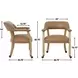 Rylie Brown Captains Chair with Casters and Nailhead Trim