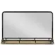 Heritage Timber Sandstone and Gray 9 Drawer Westwood Bureau with Rectangular Landscape Mirror