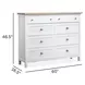 Windmill Harbour White Whisp and Sand 8 Drawer Dresser