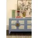 Opal Painted Light Blue Soft Close 4 Door Buffet