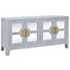 Opal Painted Light Blue Soft Close 4 Door Buffet