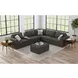 Harleigh Ash Upholstered Square Storage Ottoman
