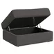 Harleigh Ash Upholstered Square Storage Ottoman
