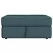 Harleigh Teal Upholstered Square Storage Ottoman