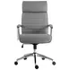 DC 602 SFGR Softy Gray Upholstered Tall Swivel Desk Chair