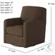 Flash Dance Athens Truffle Swivel Glider