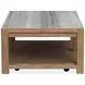 Foxrun Hollow Sierra Brown Rectangular Marble Top Cocktail Table