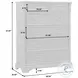 Hickory Creek Brown Velvet 6 Drawer Chest