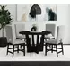 Salem Black 52" Round Counter Height Table