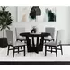 Salem Black 52" Round Dining Table