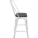 Oregon White High Back Counter Stool Set of 2