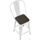 Oregon White High Back Counter Stool Set of 2