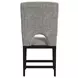Salem Gray Upholstered Counter Height Side Chair Set of 2